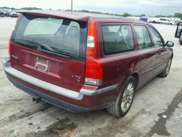 YV1SW53D842383242 - 2004 VOLVO V70 T5 TUR MAROON photo 4