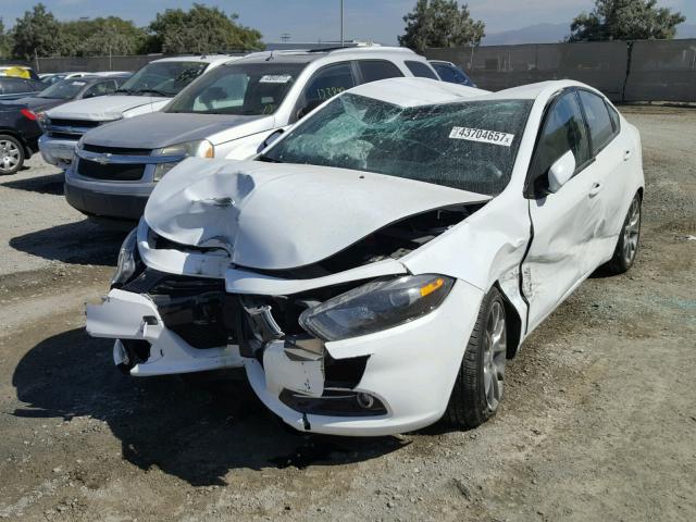 1C3CDFBB7FD205274 - 2015 DODGE DART SXT WHITE photo 2