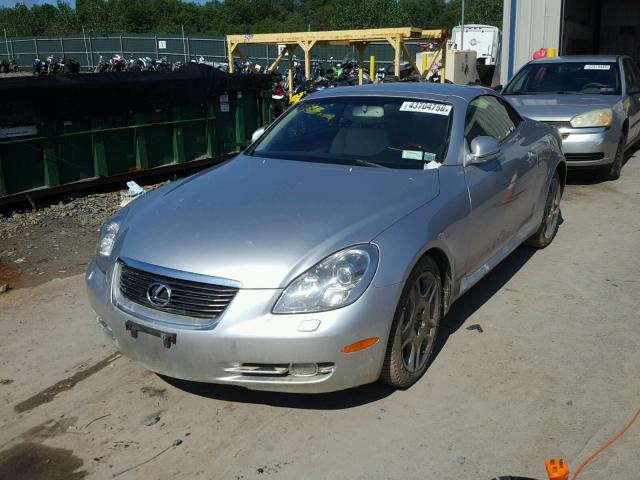 JTHFN48Y369005791 - 2006 LEXUS SC 430 SILVER photo 2