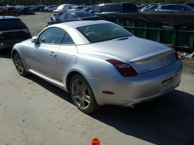 JTHFN48Y369005791 - 2006 LEXUS SC 430 SILVER photo 3