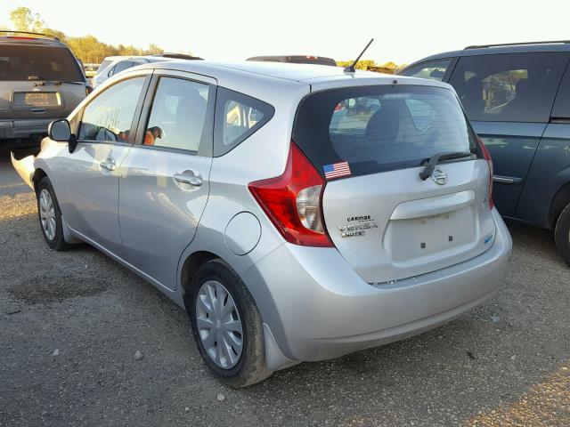 3N1CE2CP0EL421197 - 2014 NISSAN VERSA NOTE SILVER photo 3