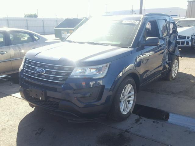 1FM5K7B85GGB06498 - 2016 FORD EXPLORER BLUE photo 2