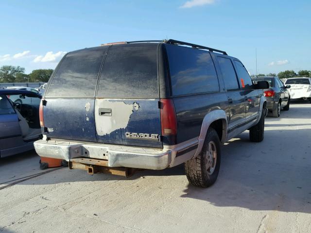 1GNFK16K1SJ373460 - 1995 CHEVROLET SUBURBAN K BLUE photo 4