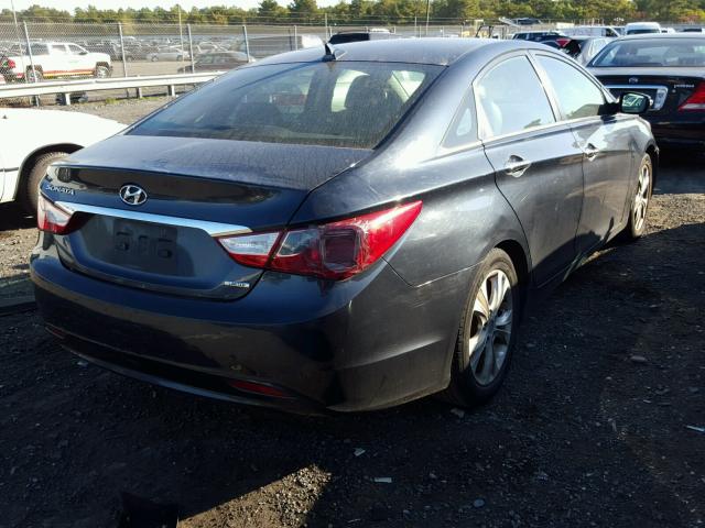 5NPEC4AC1BH181130 - 2011 HYUNDAI SONATA SE BLUE photo 4