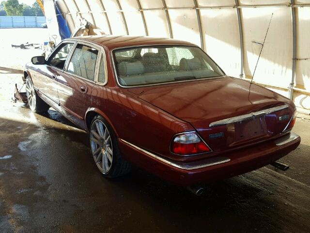 SAJDA14C22LF48614 - 2002 JAGUAR XJ8 BURGUNDY photo 3