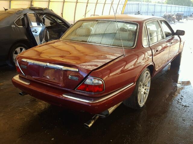 SAJDA14C22LF48614 - 2002 JAGUAR XJ8 BURGUNDY photo 4