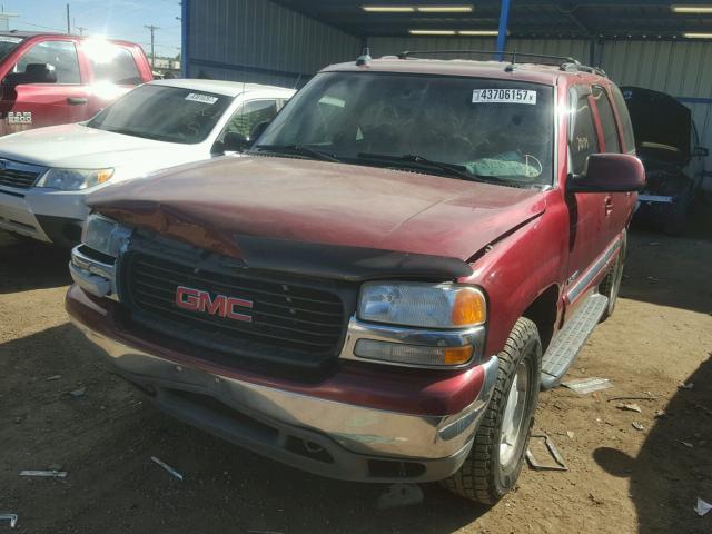 1GKEK13Z83R128748 - 2003 GMC YUKON RED photo 2