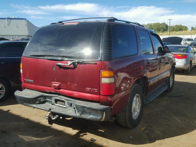 1GKEK13Z83R128748 - 2003 GMC YUKON RED photo 4