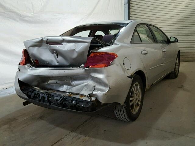 1G2ZG528354136422 - 2005 PONTIAC G6 SILVER photo 4