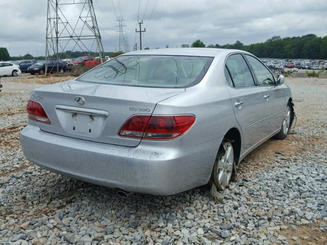 JTHBA30G555117358 - 2005 LEXUS ES 330 SILVER photo 4