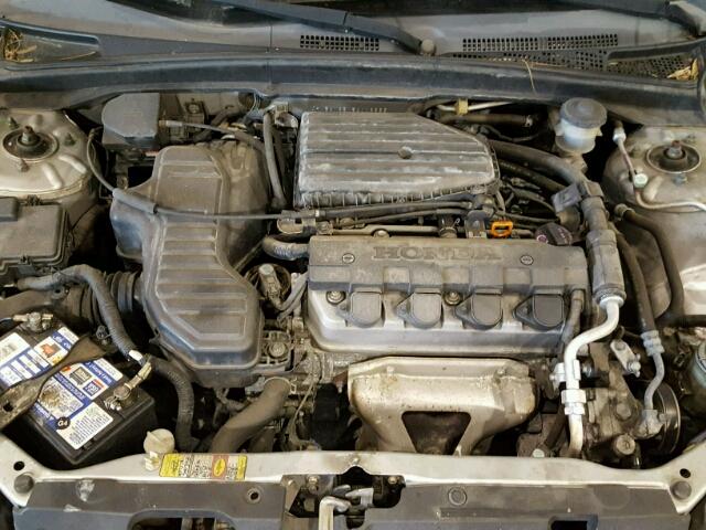 JHMES16515S006666 - 2005 HONDA CIVIC LX SILVER photo 7