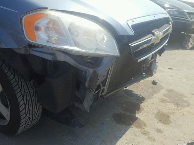 KL1TD56617B108076 - 2007 CHEVROLET AVEO BASE Կապույտ լուսանկար 9