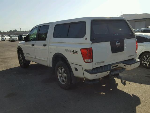 1N6AA0EC8CN325388 - 2012 NISSAN TITAN S WHITE photo 3