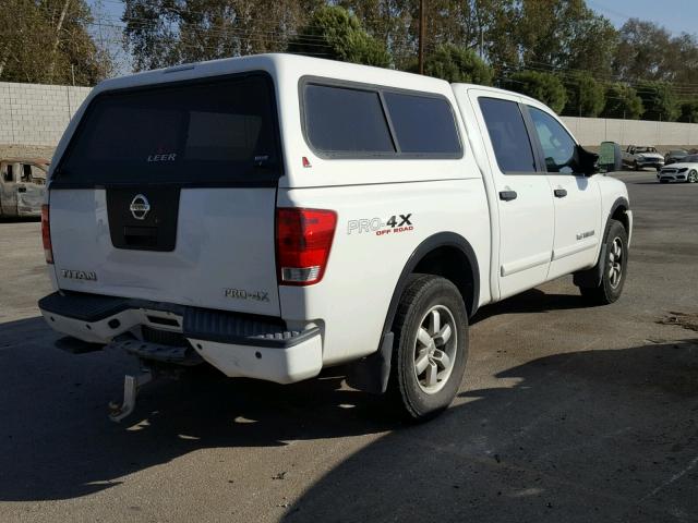 1N6AA0EC8CN325388 - 2012 NISSAN TITAN S WHITE photo 4