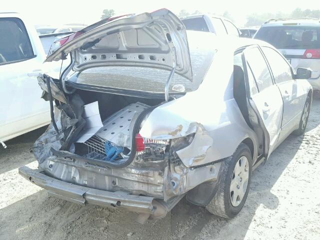 3HGCM56475G711787 - 2005 HONDA ACCORD LX SILVER photo 4