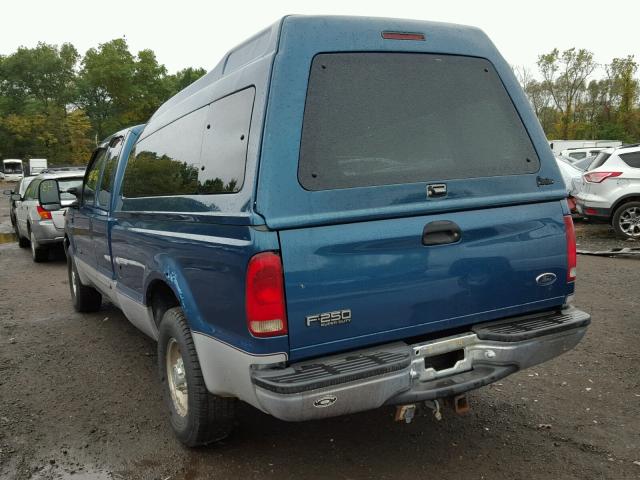 1FTNX20F4YED80718 - 2000 FORD F250 SUPER BLUE photo 3