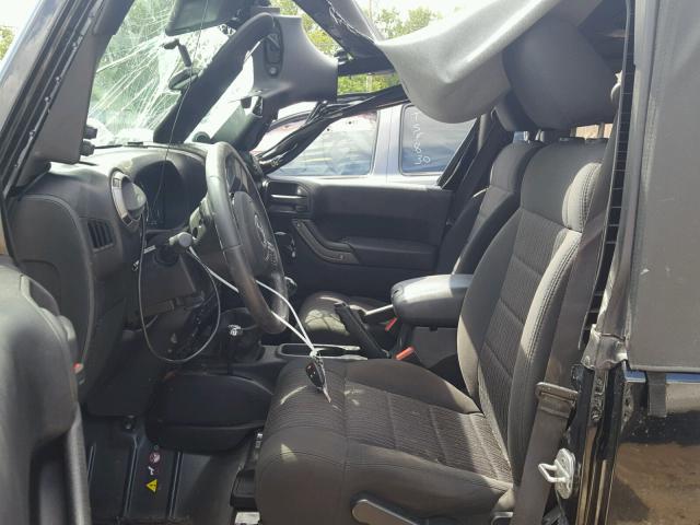 1C4AJWAG8CL230033 - 2012 JEEP WRANGLER S BLACK photo 5