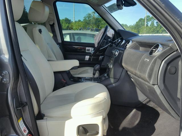 SALAK2D43DA687135 - 2013 LAND ROVER LR4 HSE LU GRAY photo 5