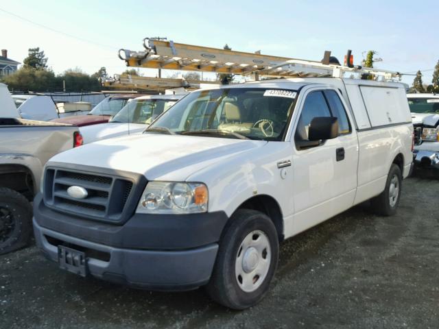 1FTRF12257NA86641 - 2007 FORD F150 WHITE photo 2