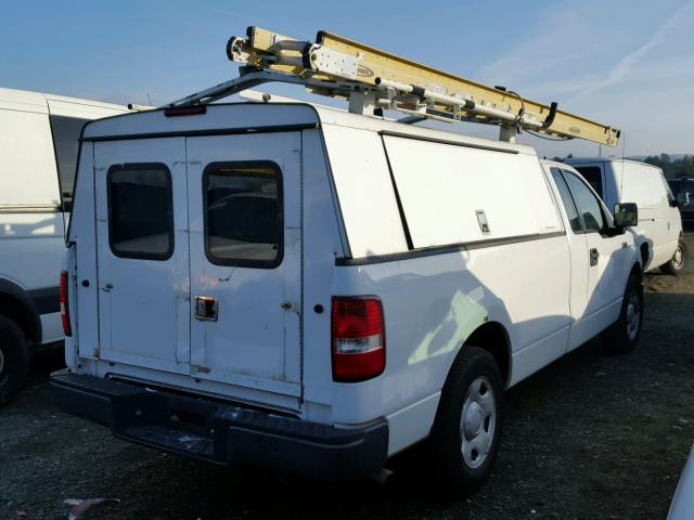 1FTRF12257NA86641 - 2007 FORD F150 WHITE photo 4