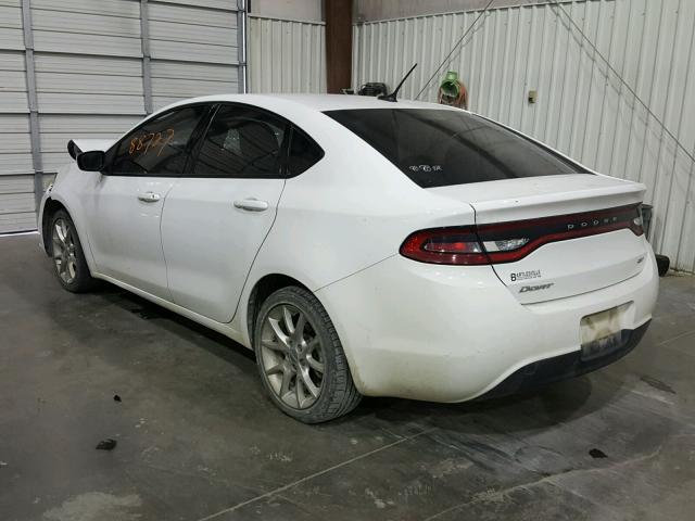 1C3CDFBA9DD302609 - 2013 DODGE DART SXT WHITE photo 3