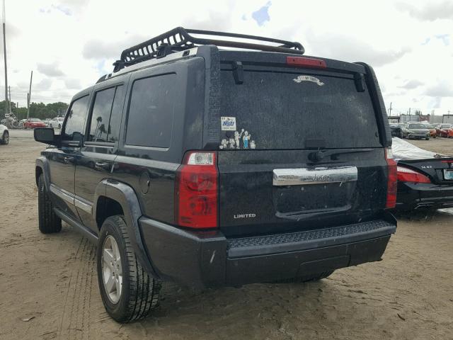 1J8HH58P49C505859 - 2009 JEEP COMMANDER BLACK photo 3