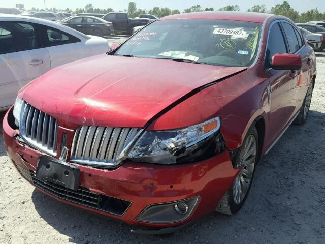 1LNHL9DR0CG805334 - 2012 LINCOLN MKS RED photo 2