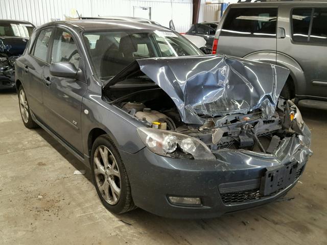 JM1BK343881163753 - 2008 MAZDA 3 HATCHBAC GRAY photo 1