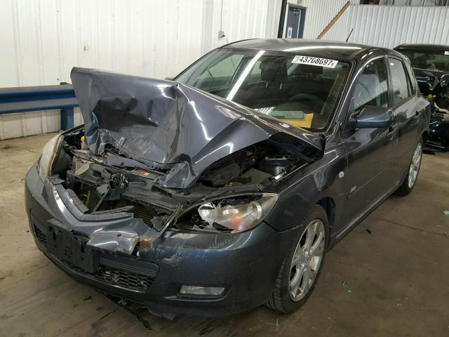 JM1BK343881163753 - 2008 MAZDA 3 HATCHBAC GRAY photo 2