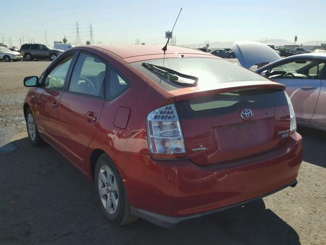 JTDKB20U683312156 - 2008 TOYOTA PRIUS RED photo 3