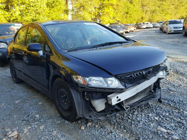 2HGFA16529H511963 - 2009 HONDA CIVIC LX BLUE photo 1