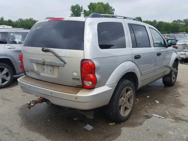 1D8HB58237F574536 - 2007 DODGE DURANGO LI SILVER photo 4