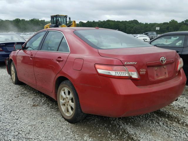 4T1BF3EK4AU112213 - 2010 TOYOTA CAMRY BASE წითელი ფოტო 3