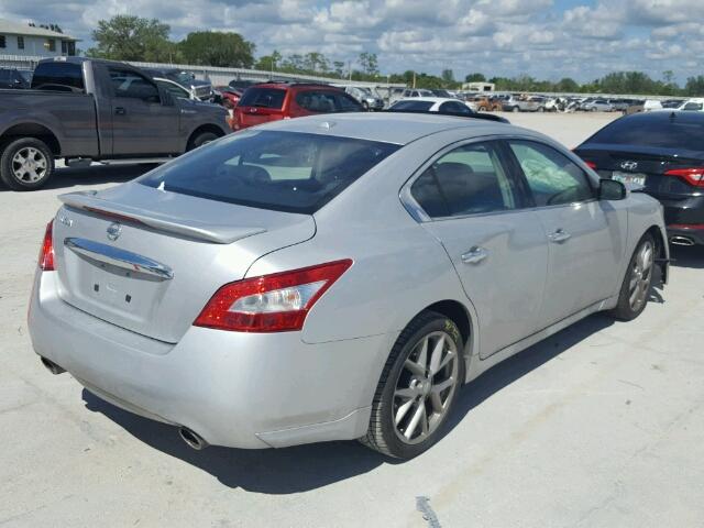 1N4AA5AP1BC841777 - 2011 NISSAN MAXIMA S SILVER photo 4