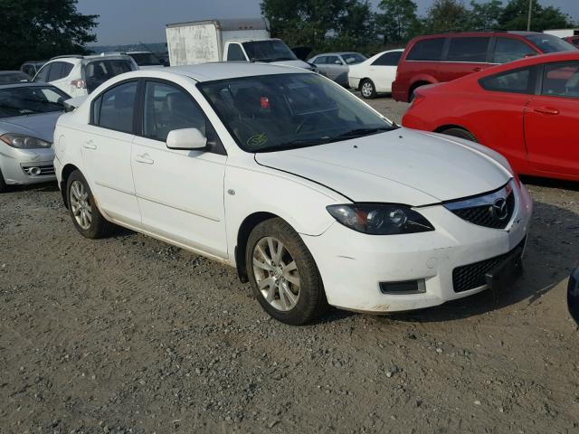 JM1BK12G881834445 - 2008 MAZDA 3 I WHITE photo 1