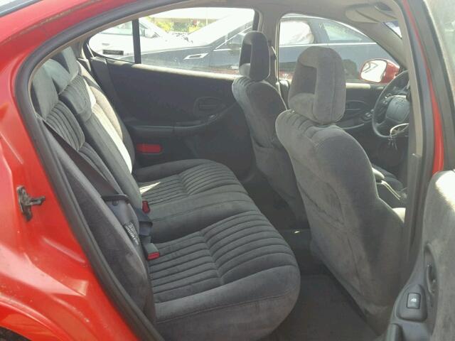 1G2WP52K3VF205256 - 1997 PONTIAC GRAND PRIX წითელი ფოტო 6