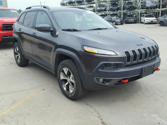 1C4PJMBS5GW318415 - 2016 JEEP CHEROKEE T CHARCOAL photo 1