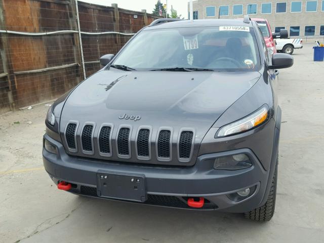 1C4PJMBS5GW318415 - 2016 JEEP CHEROKEE T CHARCOAL photo 9