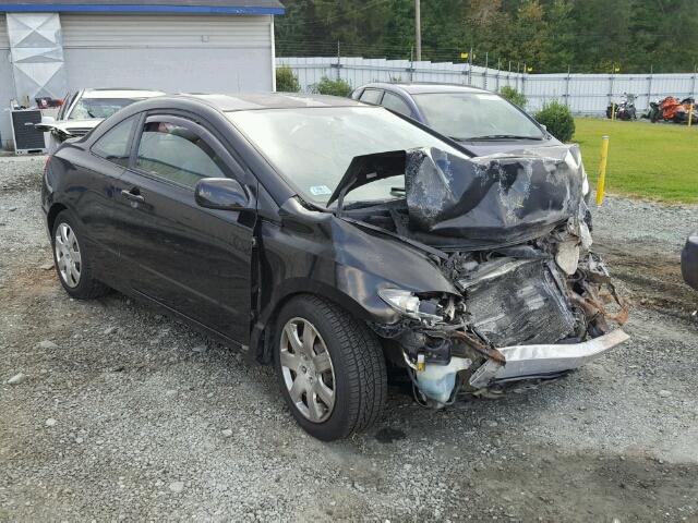 2HGFG12669H541822 - 2009 HONDA CIVIC LX BLACK photo 1