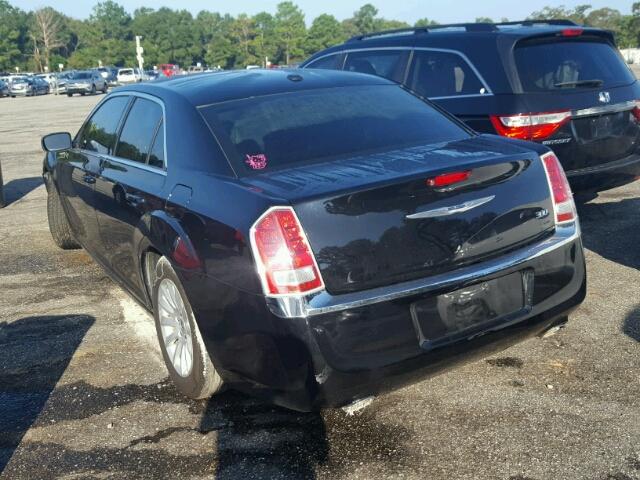 2C3CCAAGXDH657044 - 2013 CHRYSLER 300 BLACK photo 3