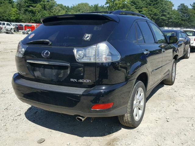 JTJHW31U882867101 - 2008 LEXUS RX 400H BLACK photo 4