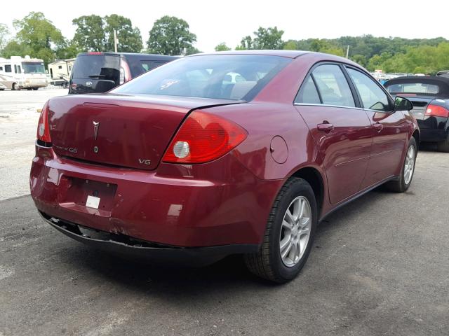 1G2ZG528854167021 - 2005 PONTIAC G6 RED photo 4