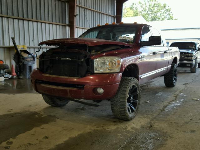 3D7KS29L19G527667 - 2009 DODGE RAM 2500 MAROON photo 2