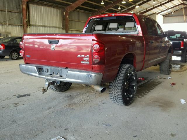 3D7KS29L19G527667 - 2009 DODGE RAM 2500 MAROON photo 4