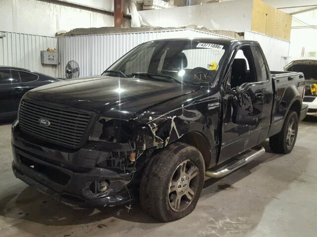 1FTRF02W88KB71084 - 2008 FORD F150 BLACK photo 2