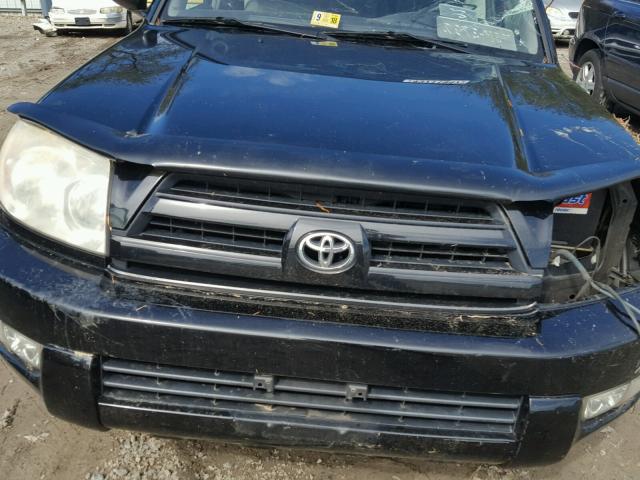 JTEBU17R750066197 - 2005 TOYOTA 4RUNNER BLACK photo 7