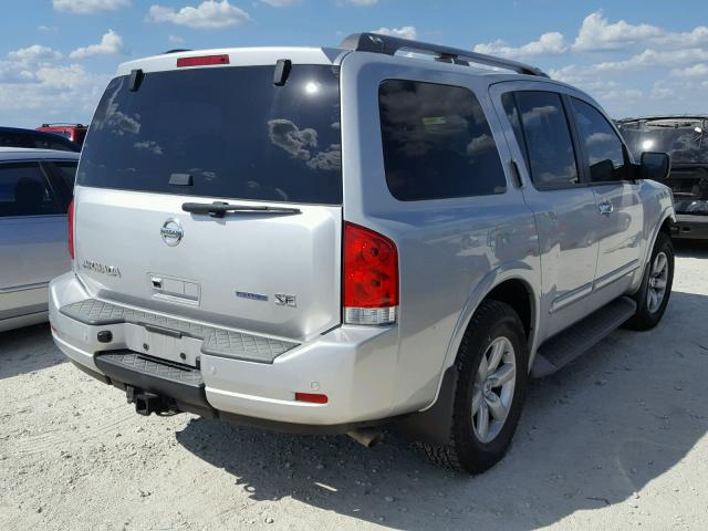 5N1BA0ND0AN603788 - 2010 NISSAN ARMADA SE SILVER photo 4