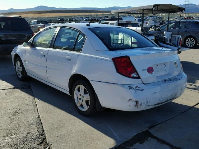 1G8AZ55F17Z124220 - 2007 SATURN ION LEVEL WHITE photo 3
