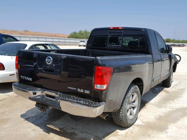 1N6BA06A78N344975 - 2008 NISSAN TITAN XE BLACK photo 4