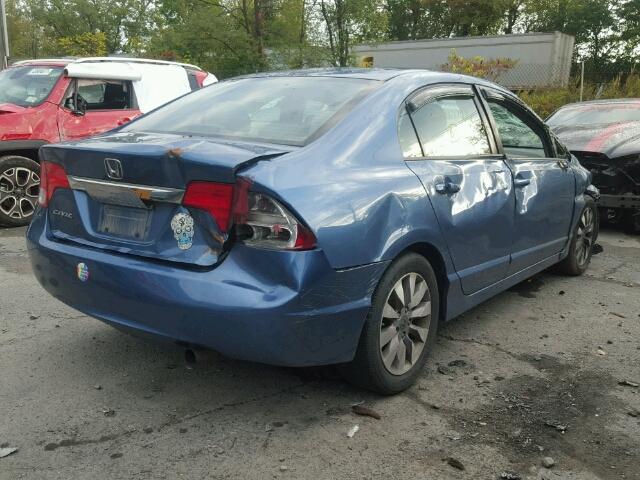 2HGFA1F8XBH535671 - 2011 HONDA CIVIC EX 蓝色 照片 4